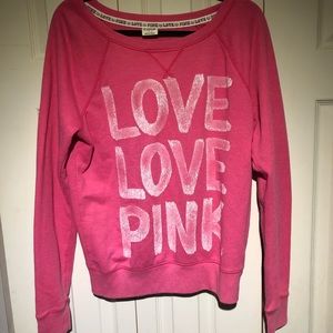 PINK crew neck sweater